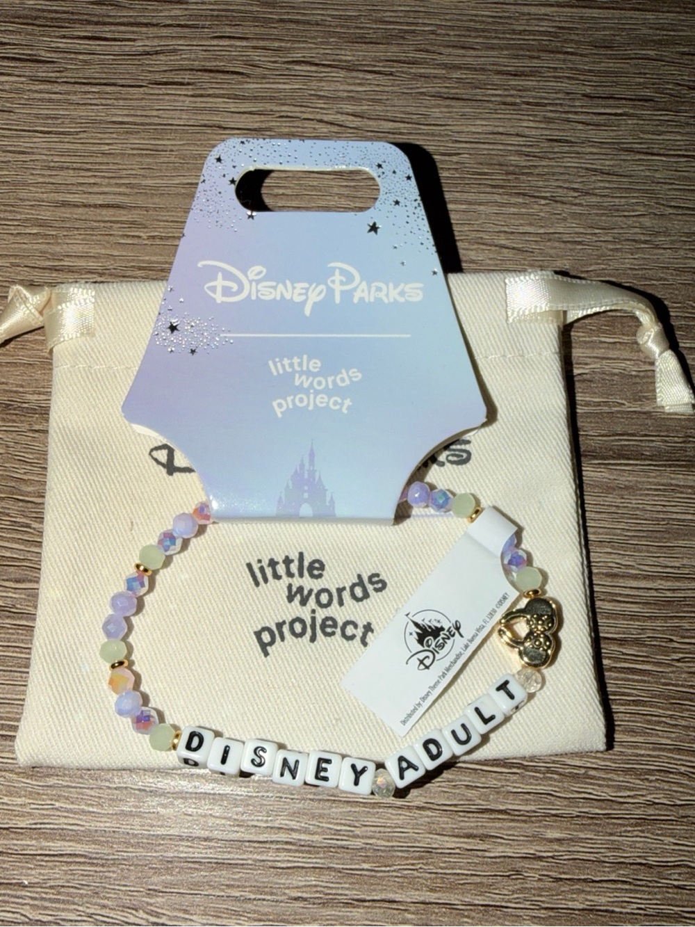 NEW Disney x Little Words Project "Disney Adult" Beaded Bracelet - Multicolor